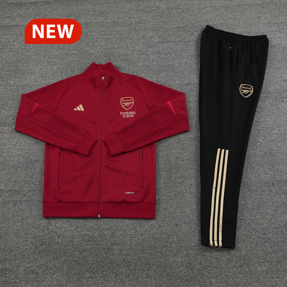 Arsenal 23-24 Jacket Training Tracksuit - Deep Red